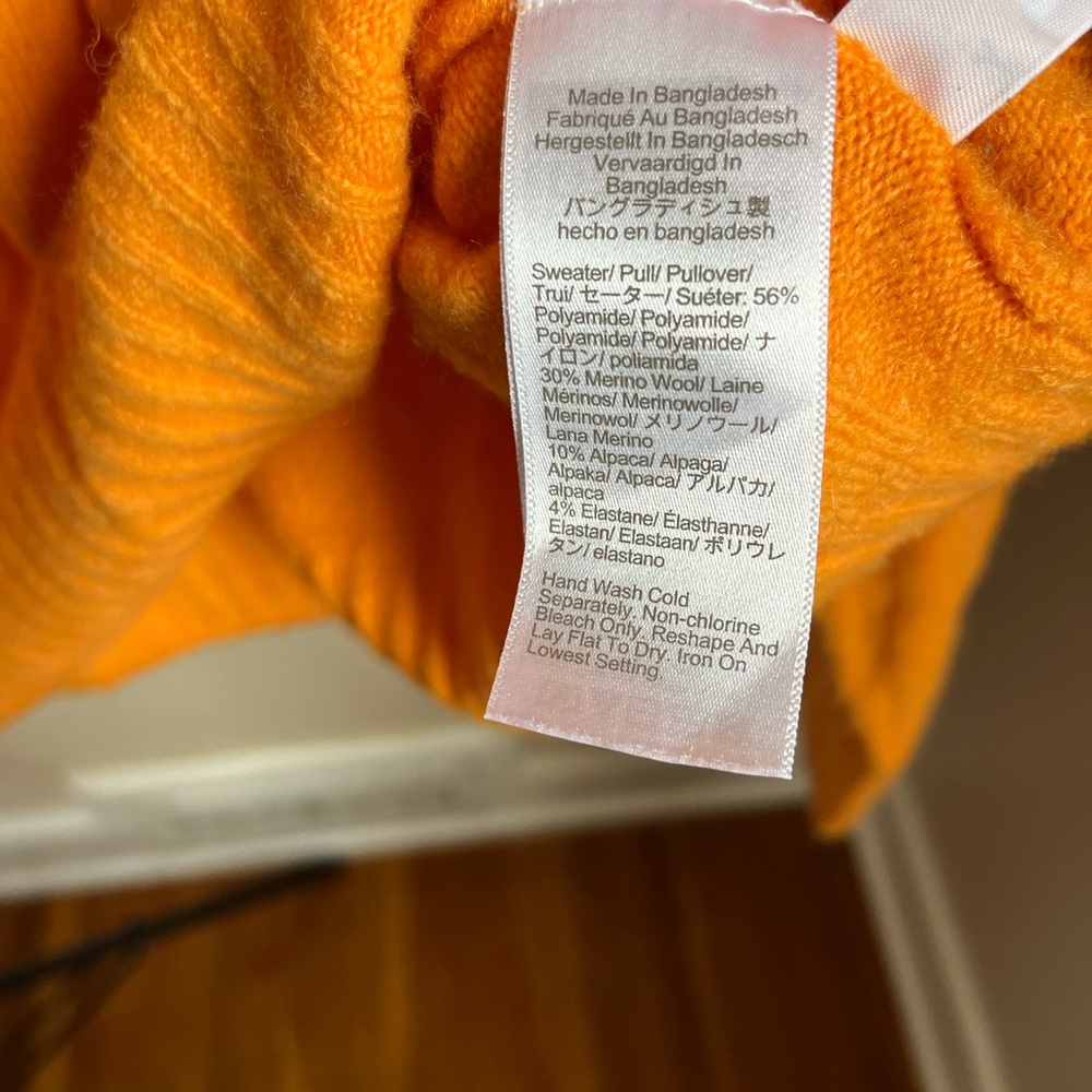 Vibrant Orange Ribbed Sweater - Picture 4 of 4